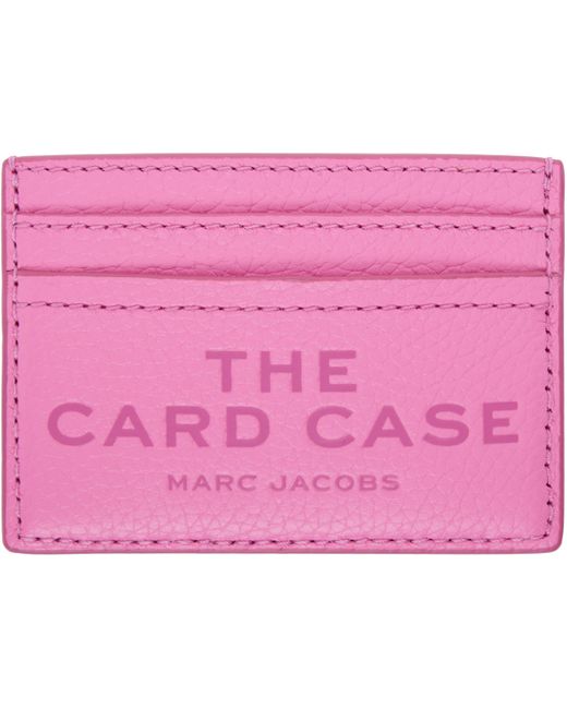 Marc Jacobs Pink 'The Leather Card Case' Card Holder