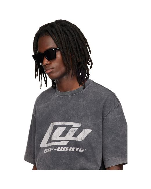 Off-White c/o Virgil Abloh Gray Reno Sunglasses for men