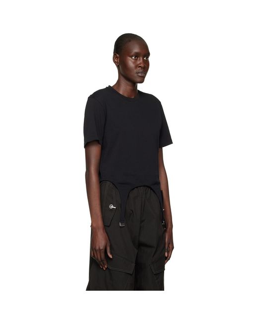 Dion Lee Black Garter T-Shirt