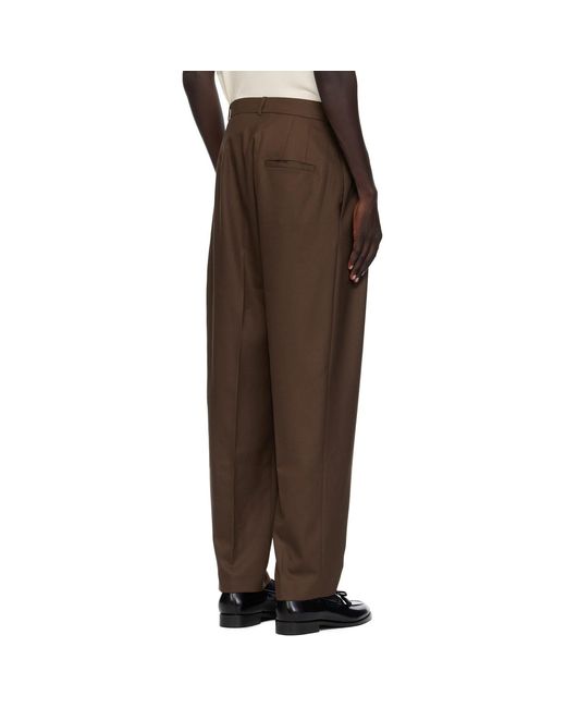 Ashley Williams Black Peg Trousers for men
