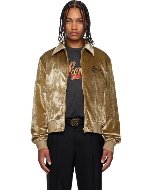 Amiri Black Dragon Velvet Jacket for men