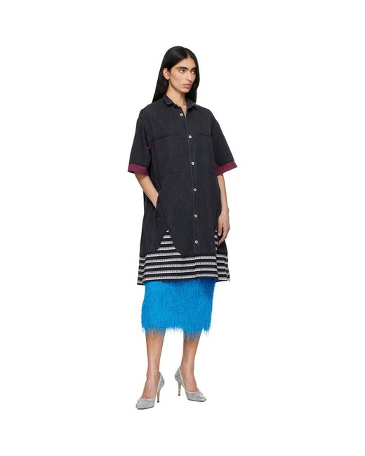 Undercover Black Up1F1402 Denim Shirt
