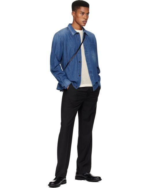 Brioni Black Asolo Trousers for men