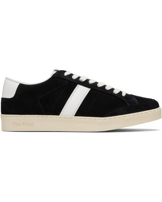Tom Ford Black Suede Blake Sneakers for men