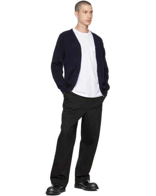 Comme des Garçons Blue Navy Lochaven Of Scotland Edition Cardigan for men