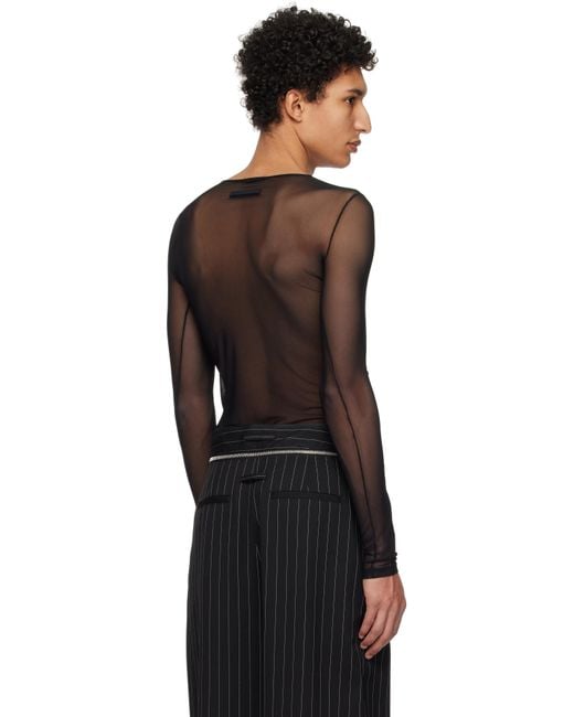 Jean Paul Gaultier Black 'The Long Sleeve T-Shirt for men