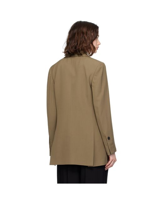 Ferragamo Multicolor Khaki Single Breasted Blazer