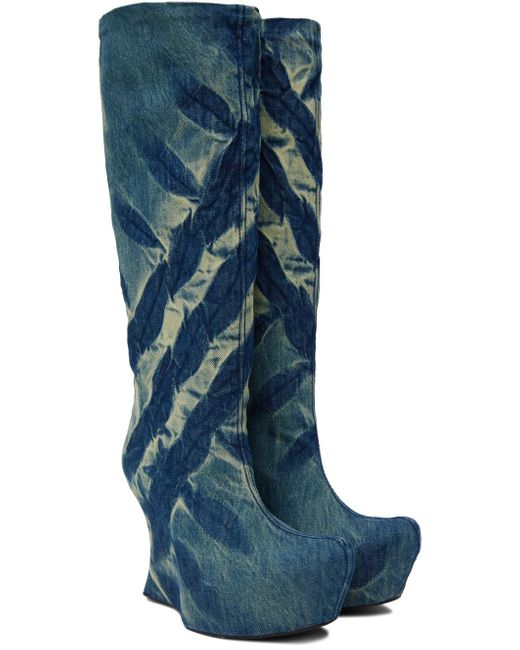 MASHA POPOVA Blue Roadkill Boots