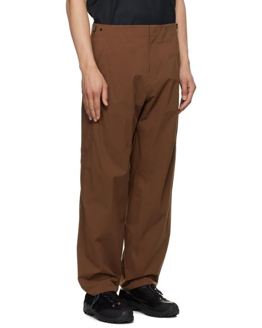 Veilance Brown Spere Lt Cargo Pants for men