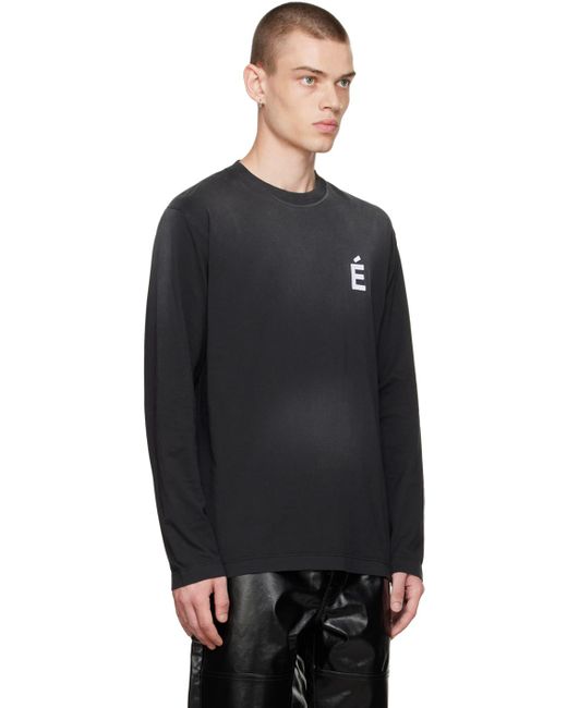 Etudes Studio Black Études Ssense Exclusive Wonder Long Sleeve T-shirt for men