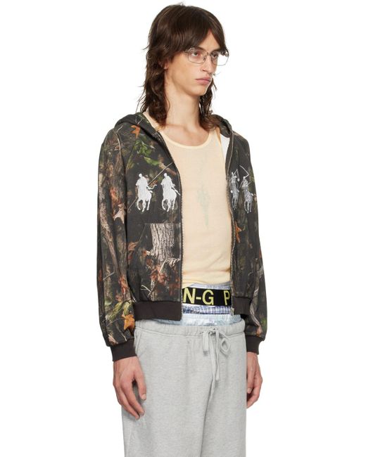 Praying ジップアップフーディ Praying Khaki Horseman Zip Hoodie Praying