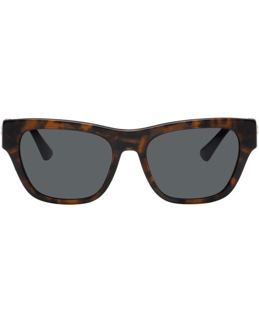 Versace Black Brown Medusa Legend Sunglasses for men