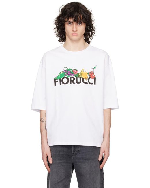 メンズ Fiorucci ホワイト グラフィックtシャツ White