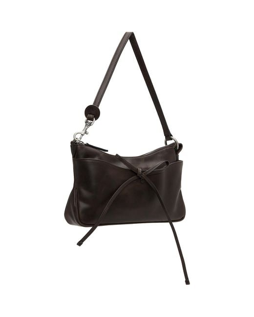MARGE SHERWOOD Black Ribbon Pochette Bag
