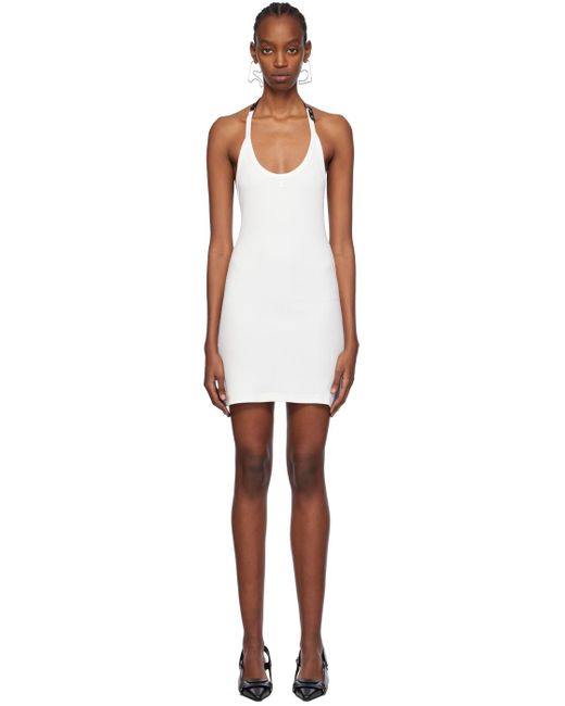 Courreges White Holistic Buckle 90's Minidress in Black | Lyst