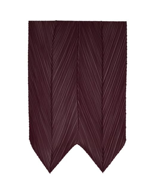 Pleats Please Issey Miyake Purple Burgundy January Monthly Scarf