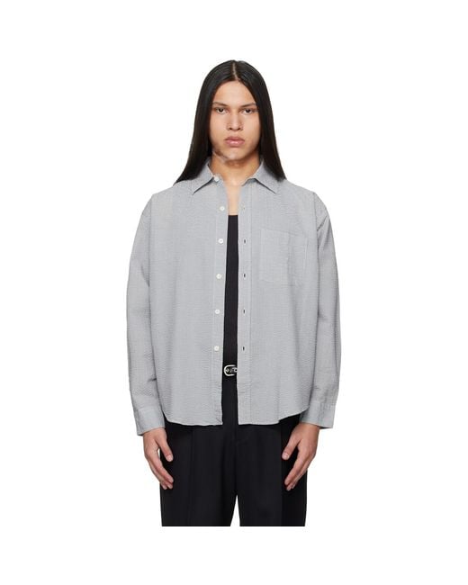 mfpen Gray Executive Shirt for men