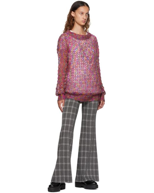 Anna Sui Red Boatneck Sweater