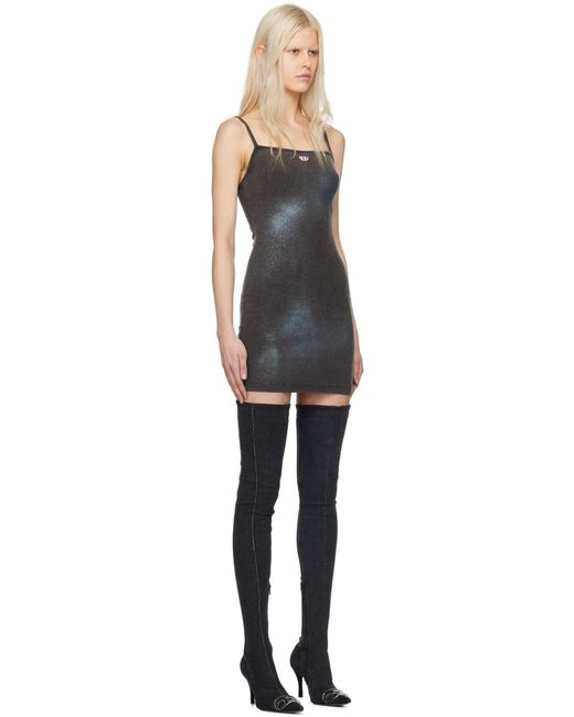 DIESEL グレー D-hopy-n2 ミニワンピース Black