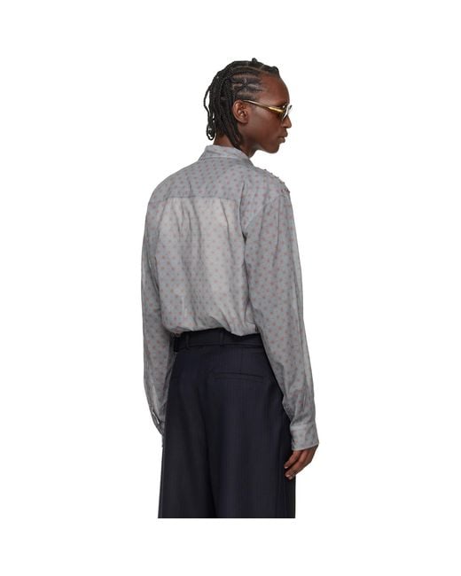 Dries Van Noten Black Sequinned Shirt for men