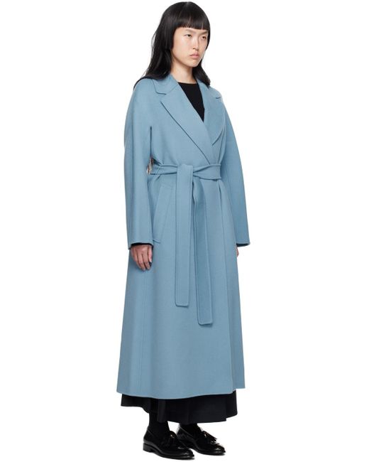 Max Mara Blue Eliot Coat for men
