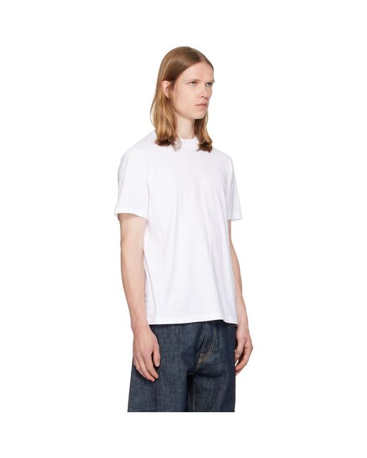 Jil Sander White Crew-Neck T-Shirt for men