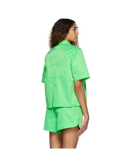 REMAIN Birger Christensen Green Storm Shirt