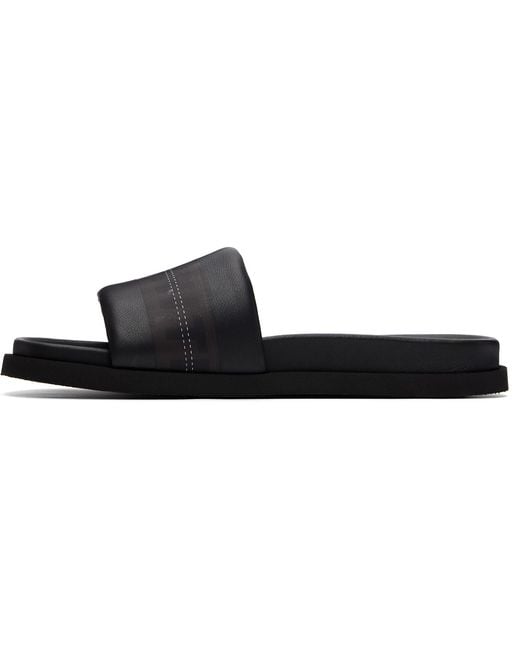 Off-White c/o Virgil Abloh Black Industrial Belt Slider Sandals for men