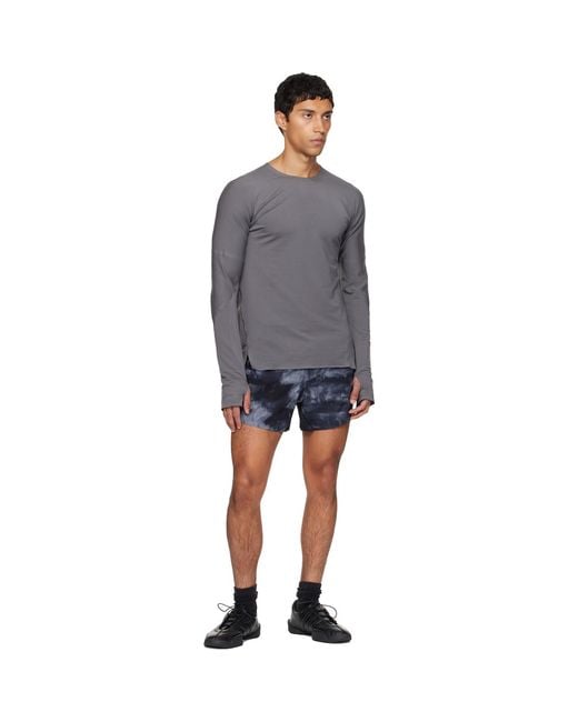 Y-3 Blue Aop Running Shorts for men