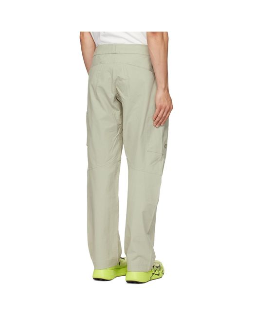 Arc'teryx Green Cronin Cotton Trousers for men