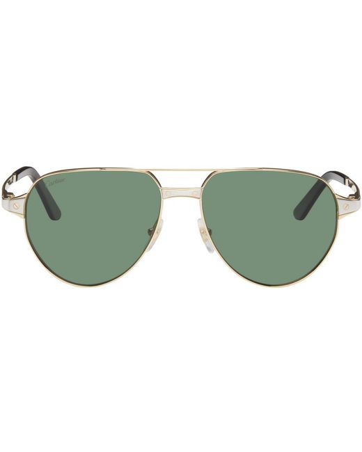 Cartier Green Gold 'santos De ' Sunglasses for men