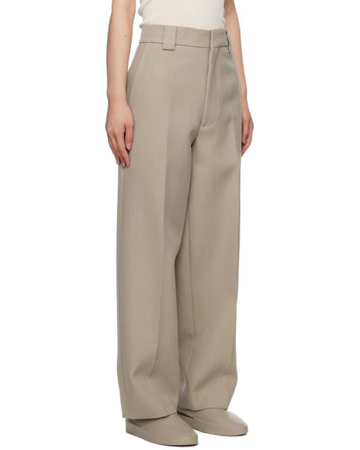 Fear Of God Natural Beige Creased Trousers