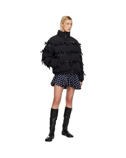Sandy Liang Black Present Puffer Jacket