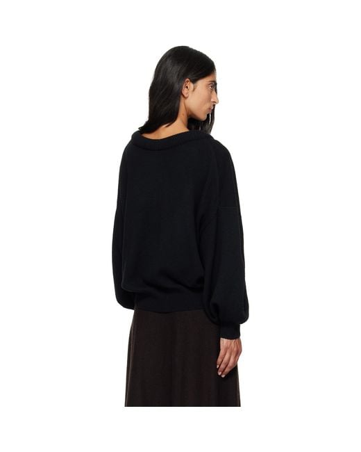 Lisa Yang Black Doria Sweater