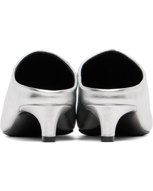 Jil Sander Black Mule Heels