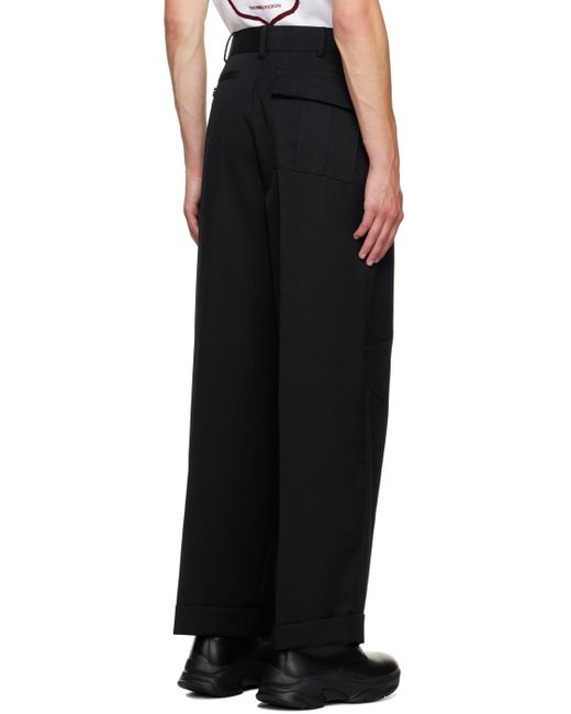 Undercover Black O-ring Trousers for men