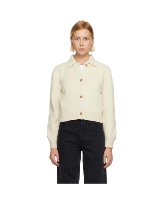 A.P.C. Black Polo Shirt Collar Cardigan