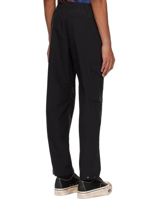 WOOD WOOD Black Halsey Tech Trousers for men