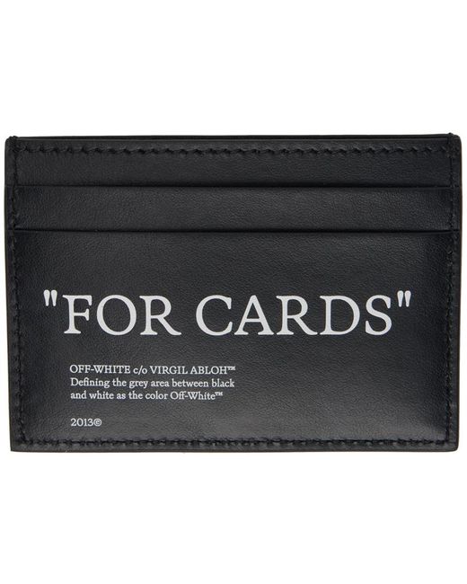 Off-White c/o Virgil Abloh Off- Quote Bookish カードケース Black