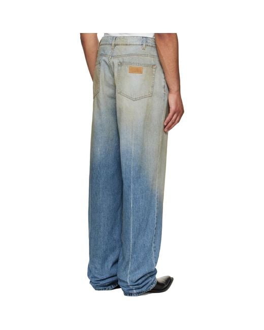 MM6 by Maison Margiela Blue Straight-Leg Jeans for men