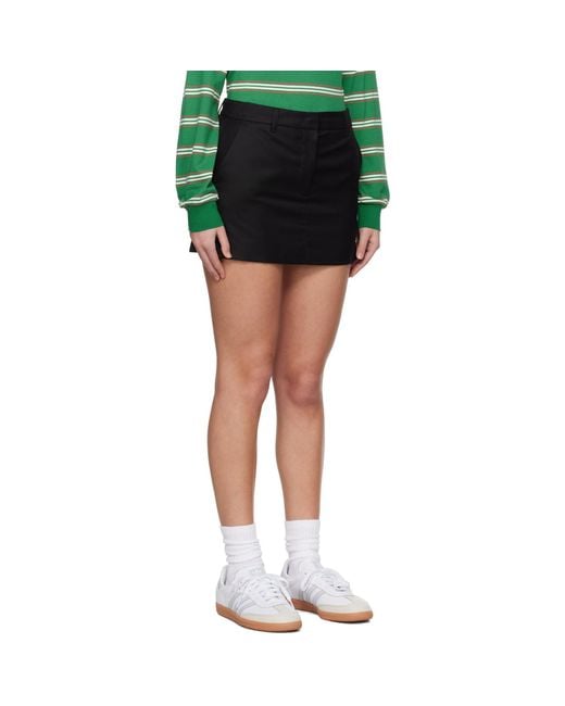DUNST Black Micro Miniskirt