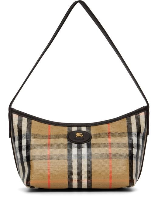 Burberry ベージュ ミニ Highlands ショルダーバッグ Metallic