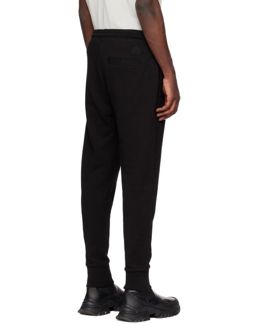 Moncler Black Drawstring Lounge Pants for men