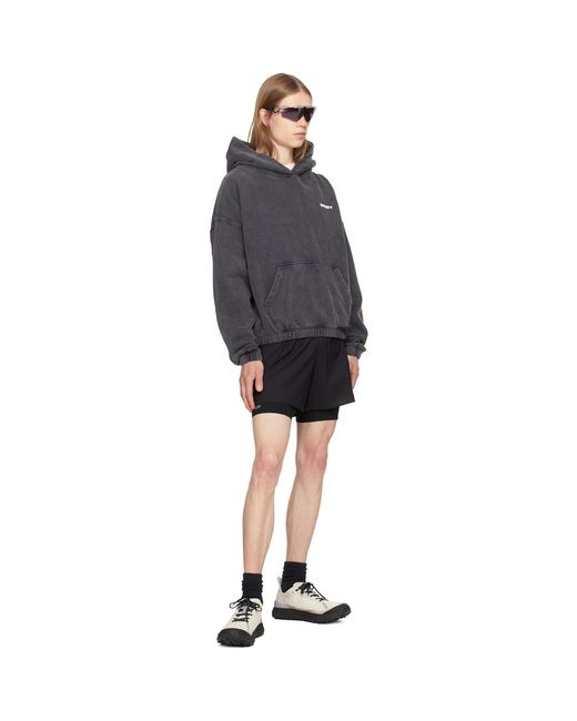 Pull À Capuche Gris En Molleton Softcell Satisfy pour homme en coloris Gray