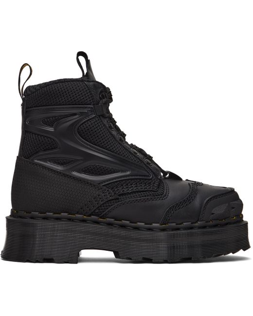 Dr. Martens Black Exoshield Xx01 Steel Toe Leather Boots