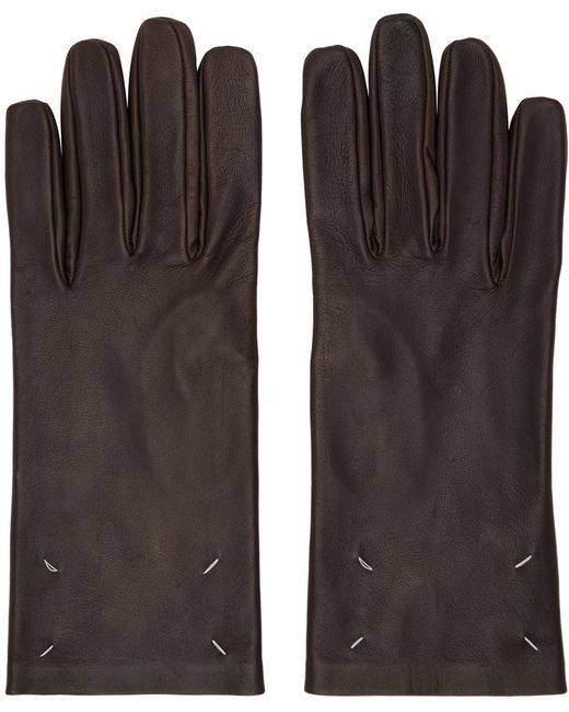 Maison Margiela Black Four Stitches Gloves