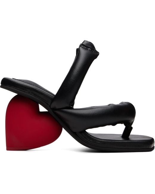 Yume Yume Black Love Heeled Sandals