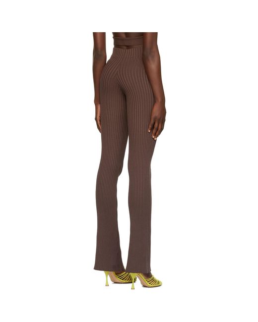 ANDREADAMO Brown Andreādamo Cut-out Trousers