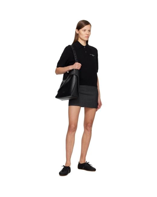 Givenchy Black Wool Miniskirt