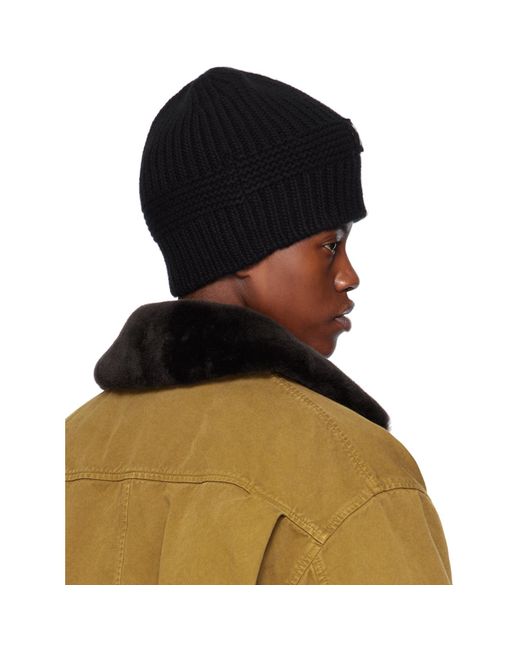 Miu Miu Black Patch Beanie